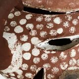 African terracotta tealight holder