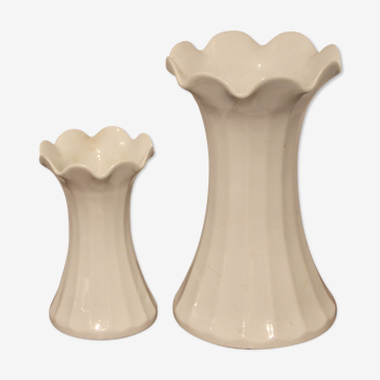 Duo de porcelaines blanches