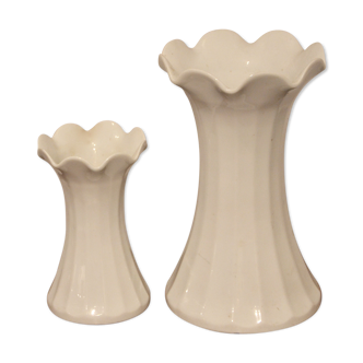 Pair of white porcelain