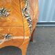 Commode ancienne style Louis XV marqueterie plateau marbre