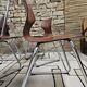 Set of 6 Flötotto pagwood stackable chairs 1960