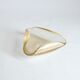 Triangular gold flecked Murano glass vide-poche bowl, Italy 1970s.