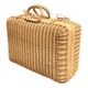 Braided rattan briefcase suitcase