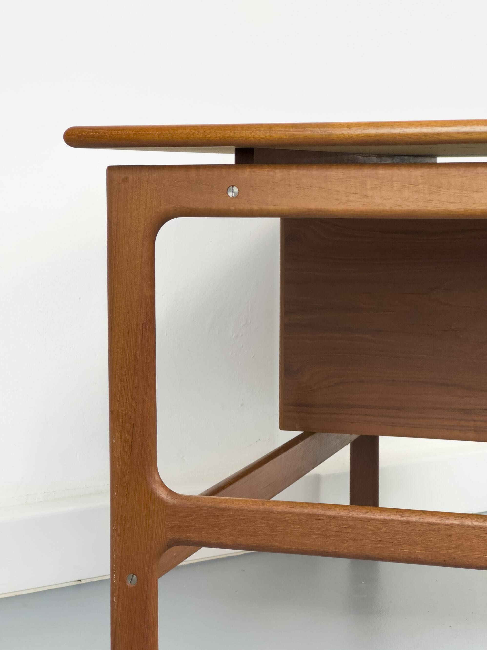 Teak Desk with 3 Drawers from GV Møbler, 1960s