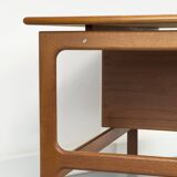 Teak Desk with 3 Drawers from GV Møbler, 1960s