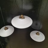 Opaline pendant lights