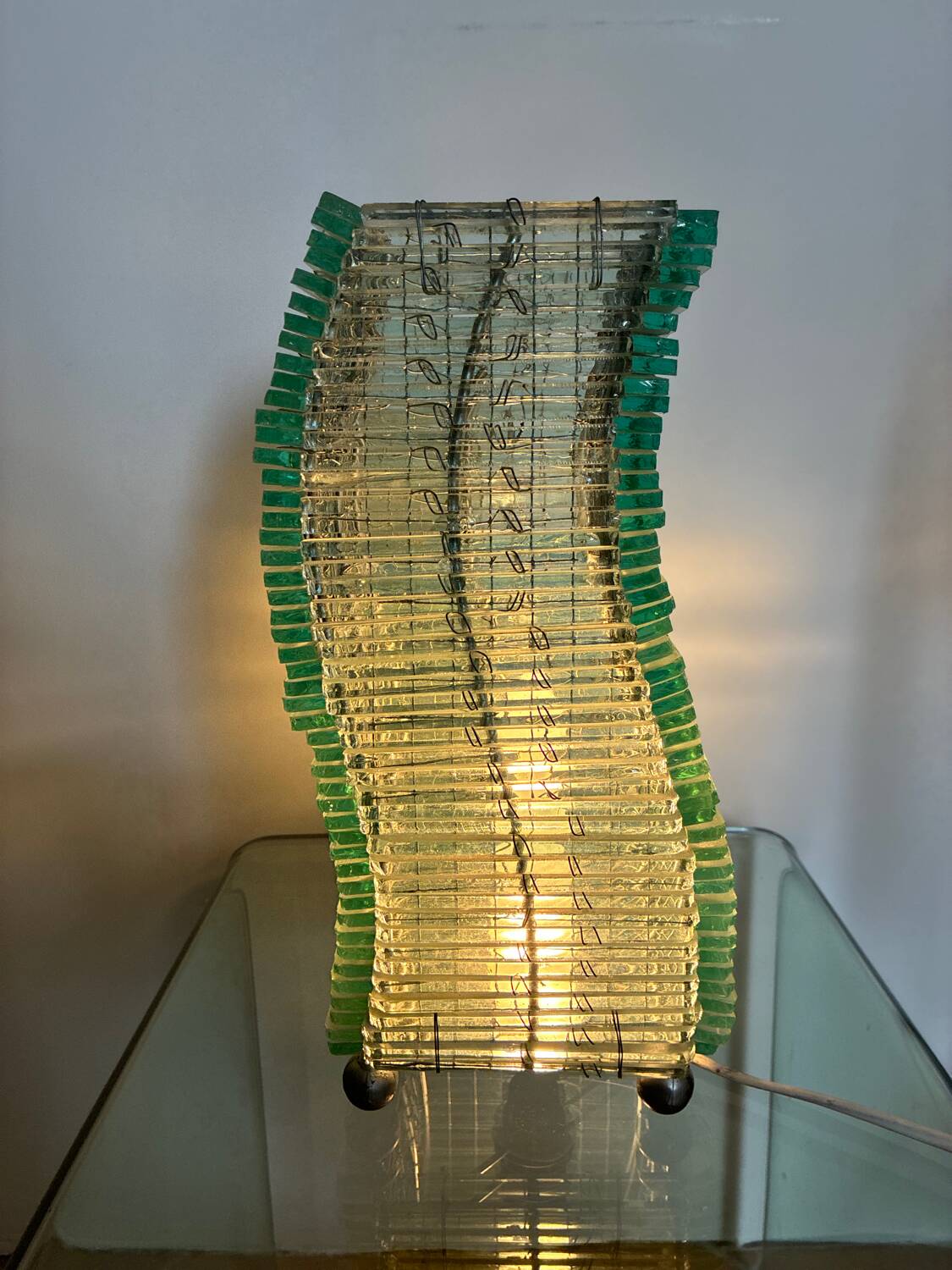 Glass lamp, 1980