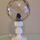 Bedside lamp globe in tinted glass / vintage 60s-70s