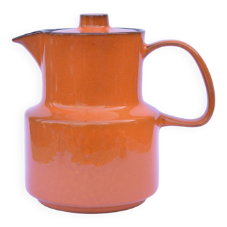Melitta - cafetière vintage orange en céramique vernissée