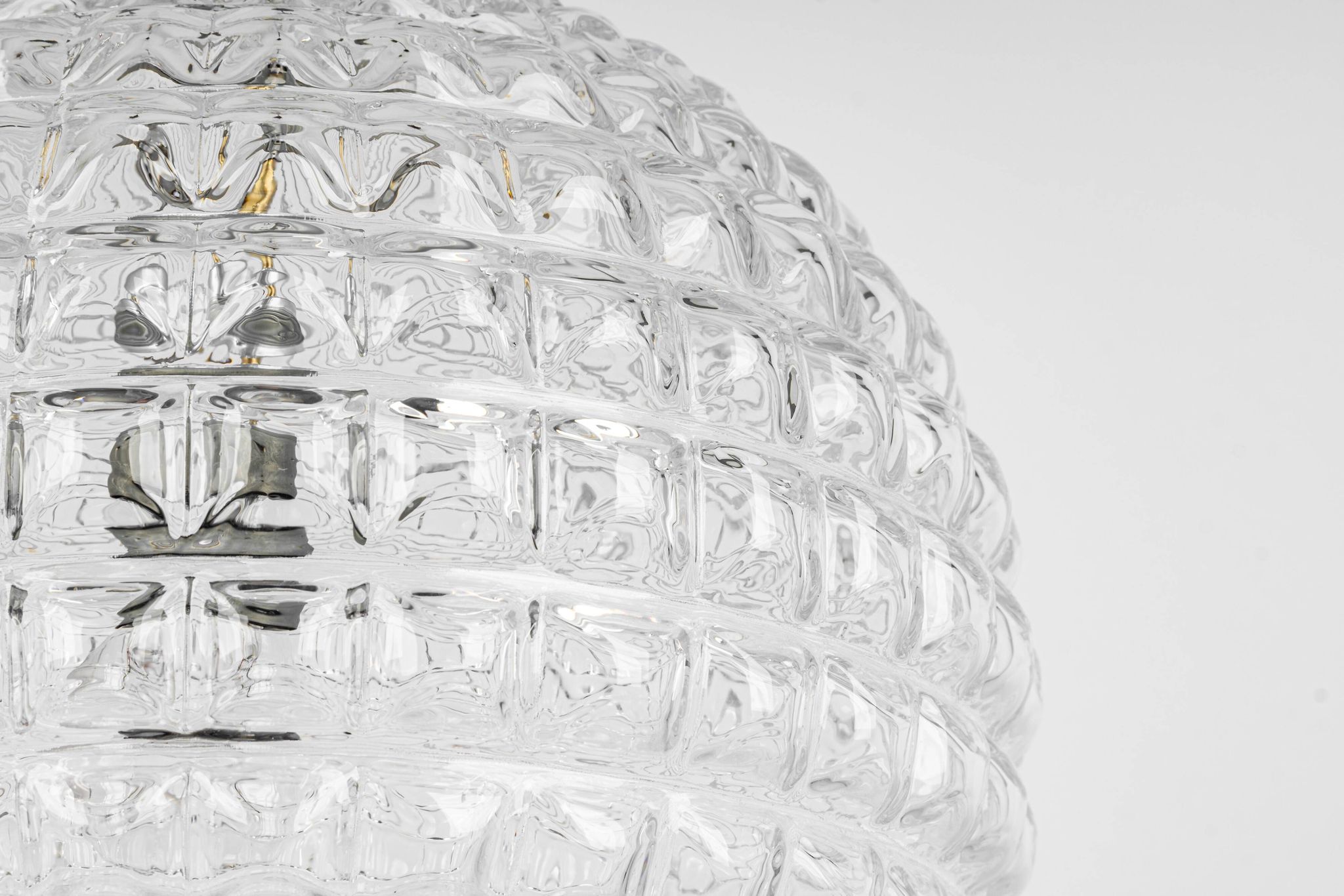 Stunning crystal glass pendant, Peill & Putzler, Germany, 1970s