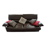Roche Bobois Envergure chocolate sofa