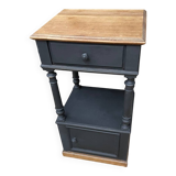 Table de chevet en bois peint