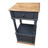 Painted wooden bedside table