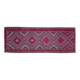 1970s Vintage Turkish Oushak Handmade Wool Cotton Purple Runner Rug 108x292