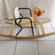 Magnificent and rare vintage rocking duck from the 1950s.