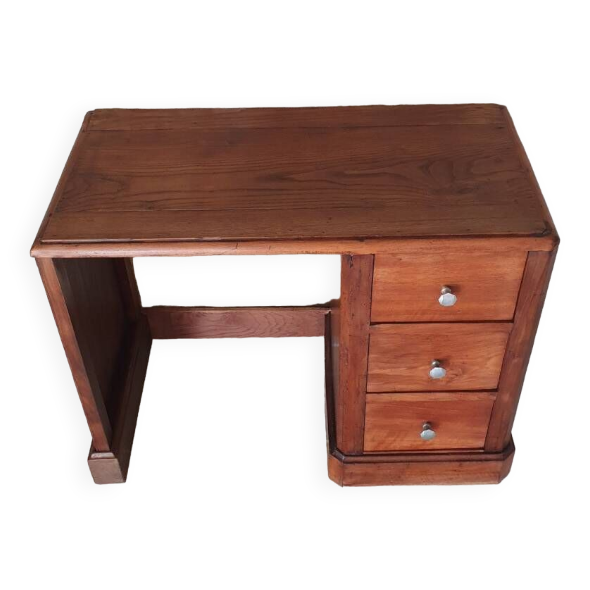 Bureau en chêne et noyer