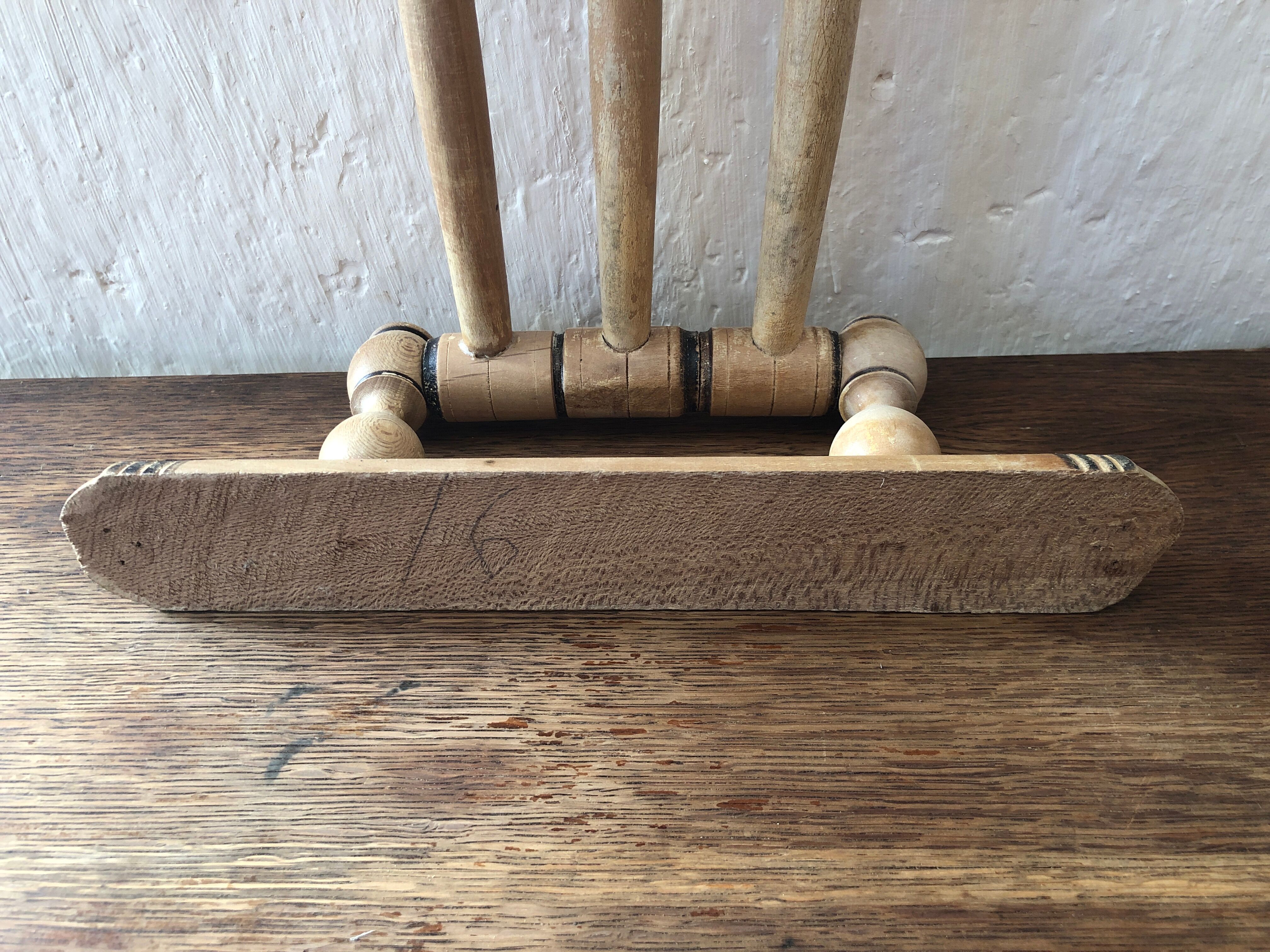 Old wall towel rack