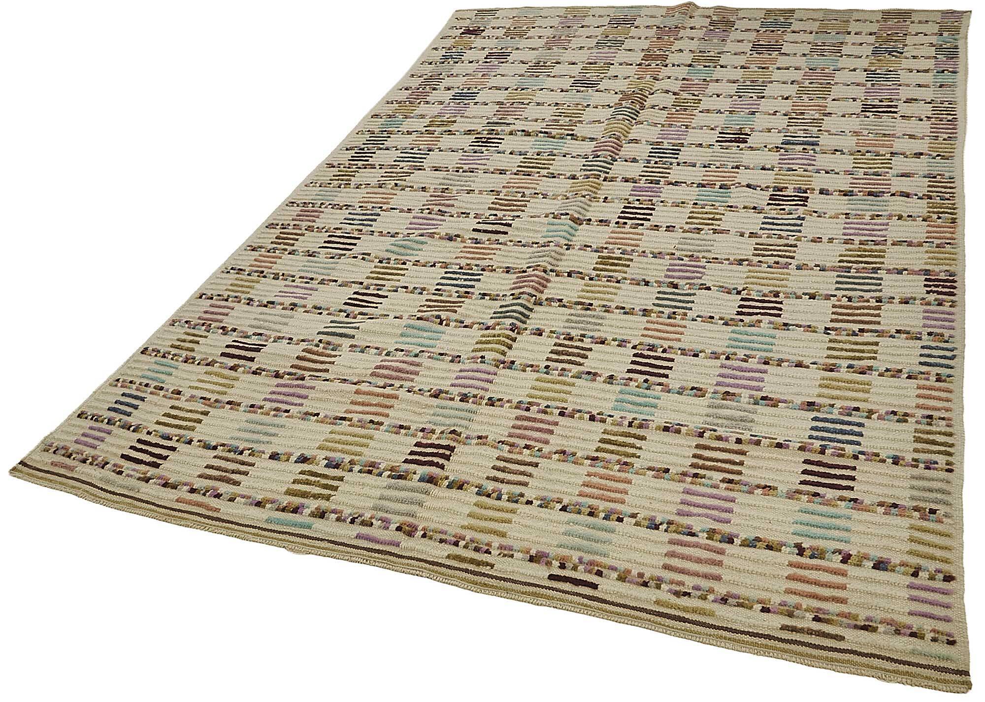 Handwoven Turkish Recycled Boho Rug 190 cm x 305 cm
