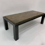 Mid-century Hollywood Regency granite Coffee Table By Fedam Design Belgium