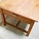 Vintage wooden farmhouse dining table