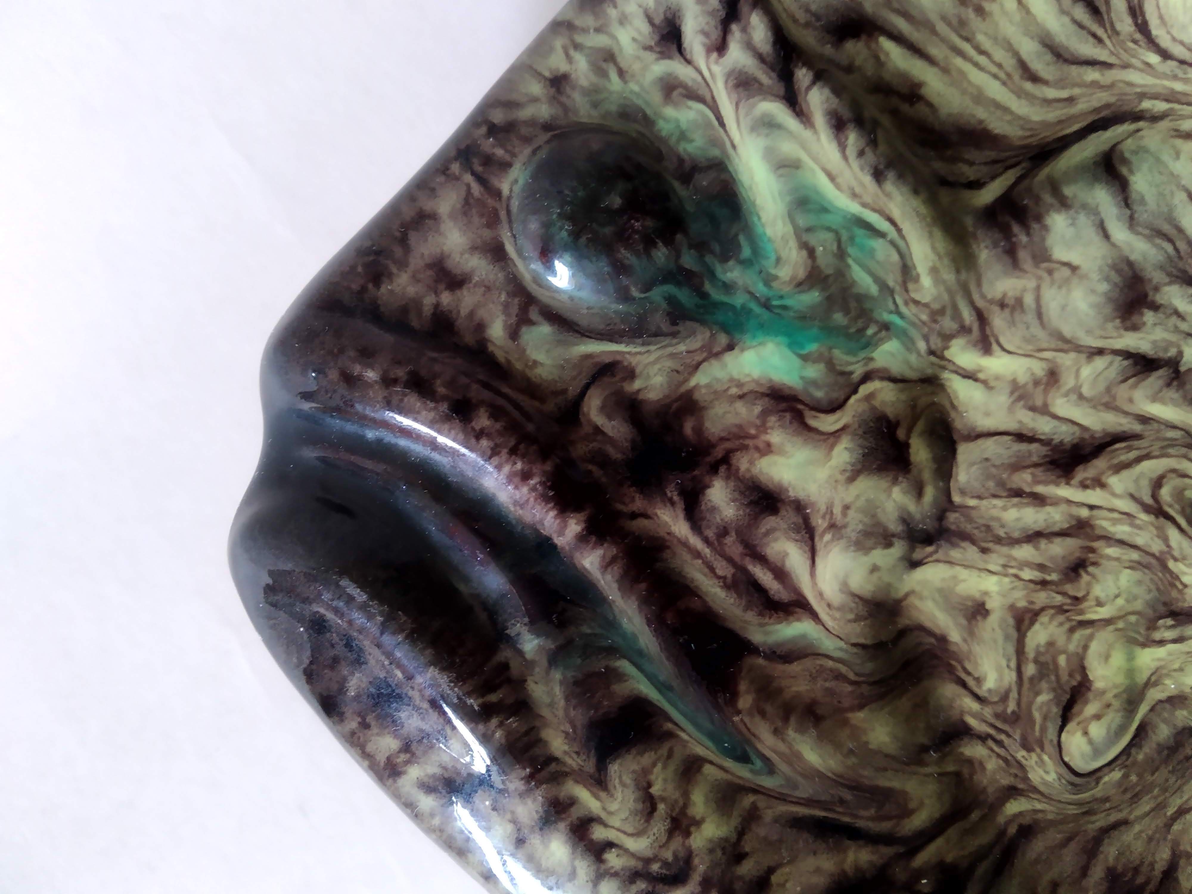 Ceramic dish by Marius Giuge Vallauris