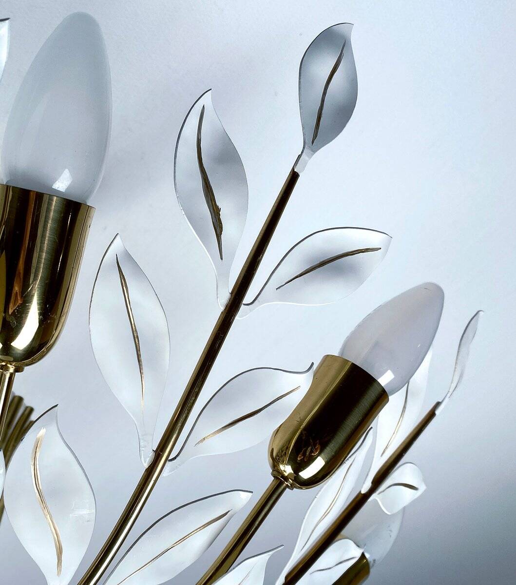Large vintage pendant light from Vereinigte Werstaetten, 1950s