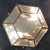 Set de 2 appliques murale Sothis hexagonale effet diamant