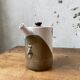 Anthropomorphic ceramic teapot, cups and bowl set