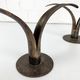 Pair of Lily brass candle holders, Ystad Metall, Sweden, design Ivar Ålenius Björk