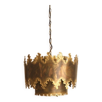 Svend Aage Holm Sorensen Danish brass pedant lamp