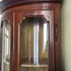 Corner display cabinet veneered in mahogany - Victorian - 20th century