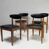 Set Of 4 1970’s Mid Century Dining Chairs By Schreiber