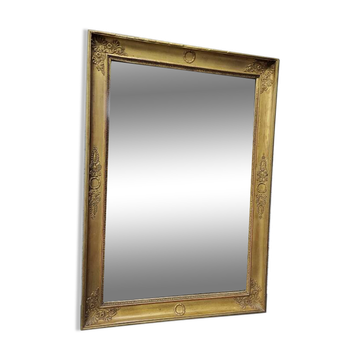 Miroir a palmettes rectangulaire du xix ème siecle
