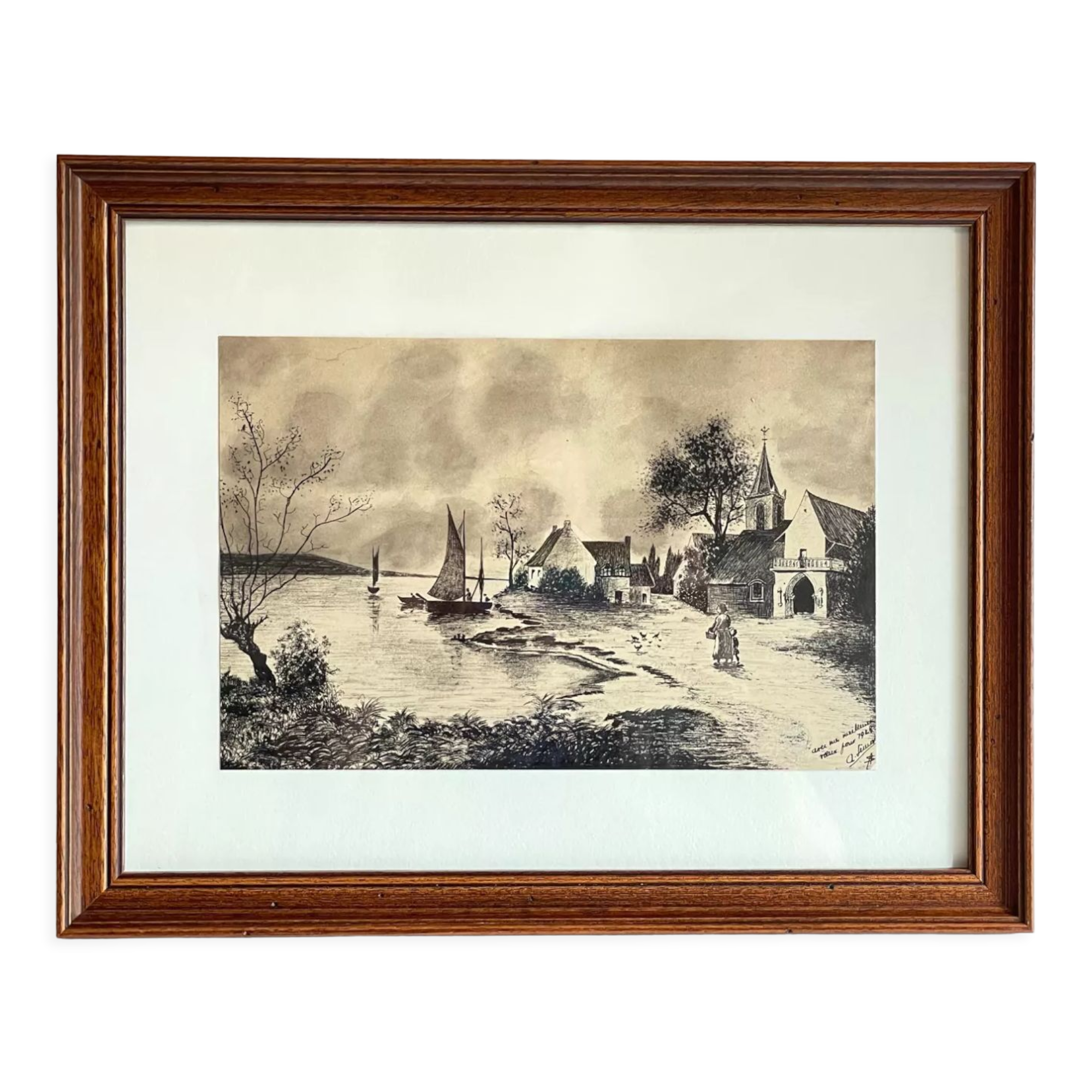 Painting india ink on paper 1928