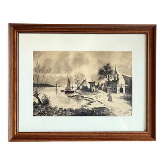 Painting india ink on paper 1928