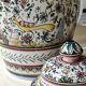 Potiche/ginger pot, tea reproduction xviith museum, art and deco, hand painted signed