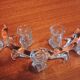 Glass table runner by A. Vialas – Vintage crystal centerpiece