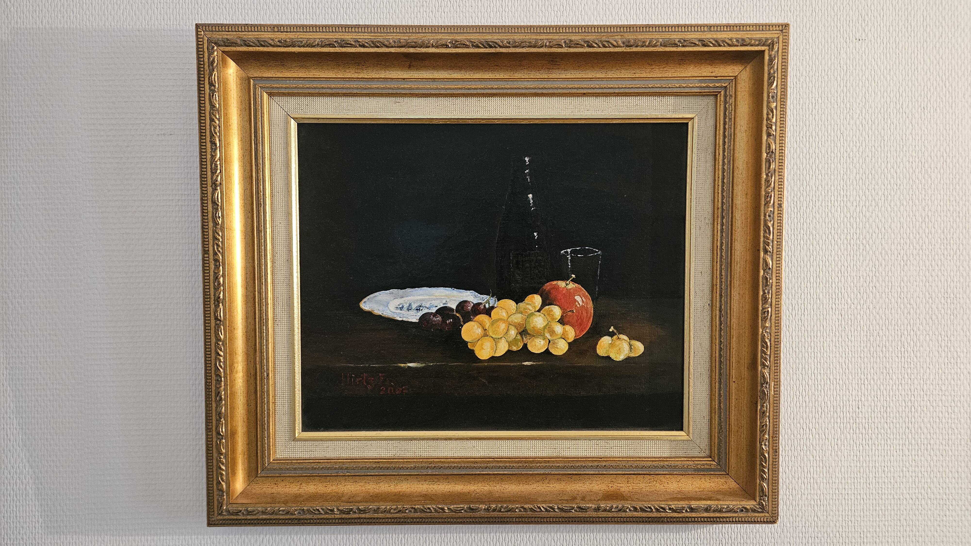 Tableau – Still life on canvas – Signed Hirtz Fr