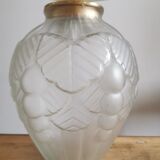Art Deco lamp in polished glass