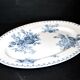 SARREGUEMINES FLORE Large Oval Platter with blue flower decoration U&C 36cm