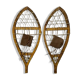 Paire de raquettes en bois
