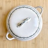 19th century "opaque Gien" iron clay tureen