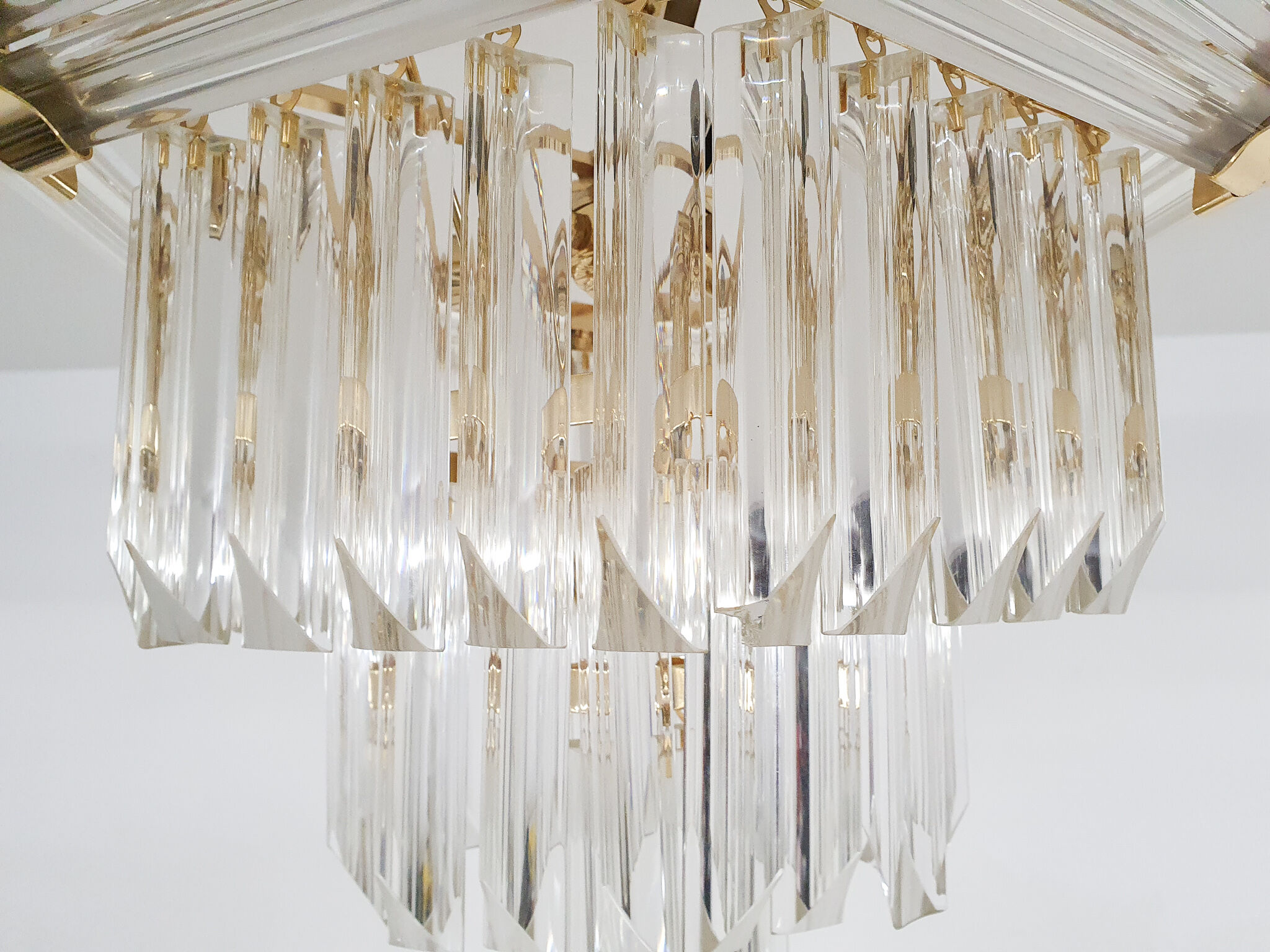 Small chandelier attrb to Bakalowits and Sohne, Austria 1980's