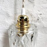 Vintage glass hand lamp