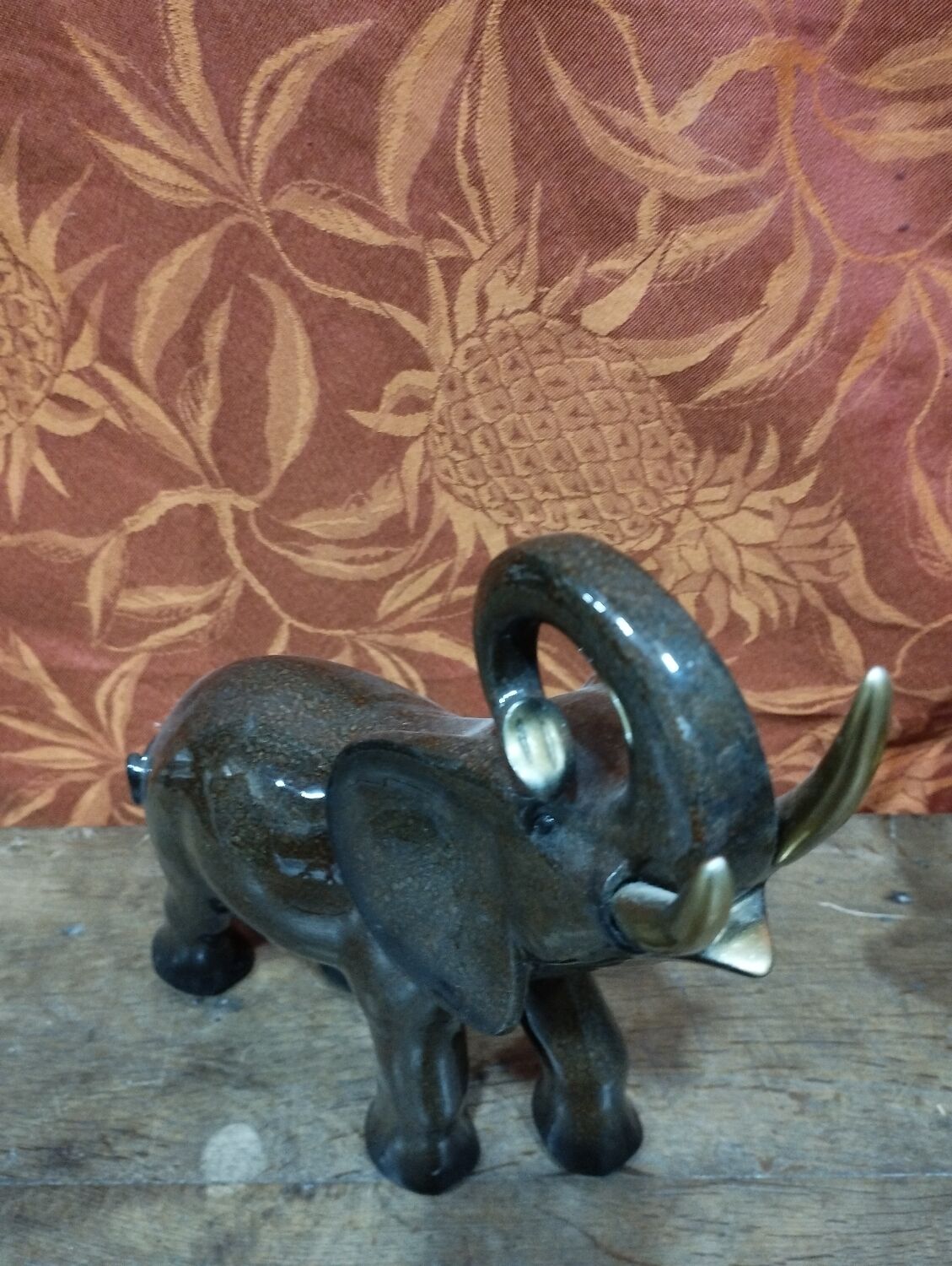 Art Deco ceramic elephant statue