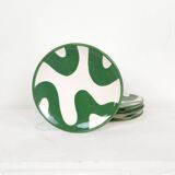 Medium plate - GREEN BRUSH