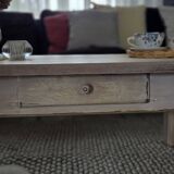 Weathered farmhouse coffee table