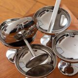 Set of six minimalist ice cream cups, Italy, 1970s