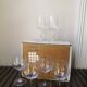 Six Daum France crystal wine glasses