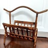 Vintage rattan magazine holders 1960